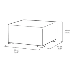 Keter California 2 Seater Outdoor Balcony Garden Furniture Chaise Lounge - Graphite With Grey Cushions -Deals A Sunlit Garden Store 14539590 1275041802432451